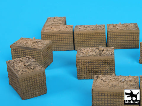 ブラックドッグ D72033 1/72 サンドバッグ型装甲壁(HESCO) 2