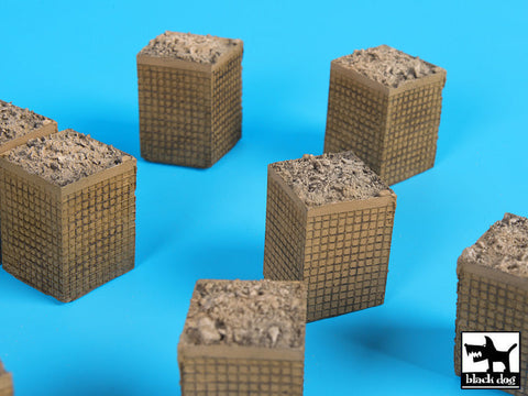 ブラックドッグ D72034 1/72 サンドバッグ型装甲壁 (HESCO) 3