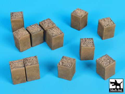 ブラックドッグ D72034 1/72 サンドバッグ型装甲壁 (HESCO) 3