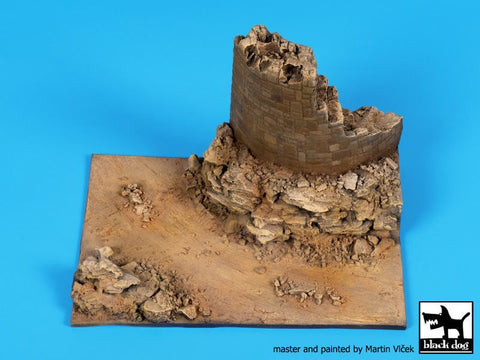 ブラックドッグ D72061 1/72 砂漠の廃墟 ベース
