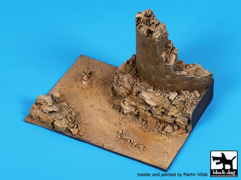 ブラックドッグ D72061 1/72 砂漠の廃墟 ベース