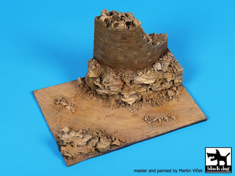 ブラックドッグ D72061 1/72 砂漠の廃墟 ベース