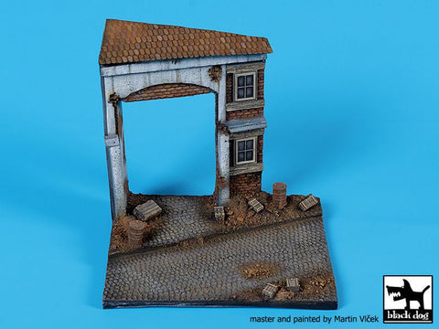 ブラックドッグ D72064 1/48 家と道路 ベース