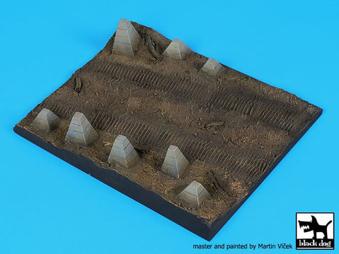 ブラックドッグ D72065 1/72 対戦車障害物 ベース