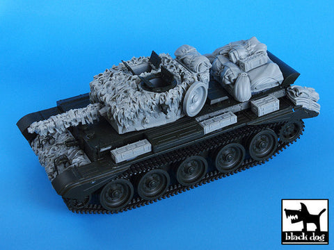 ブラックドッグ T35023 1/35 イギリス クロムウェル戦車 麻布テープ・カモフラージュネット