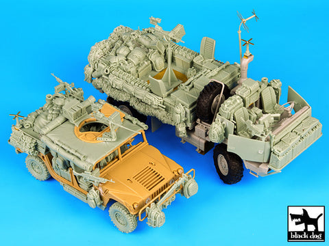 ブラックドッグ T35078 1/35 アメリカ M1078 LMTV ウォーピッグ&ハンビー スペシャルフォース コンバージョンセット(トランペッター) plusタミヤ)