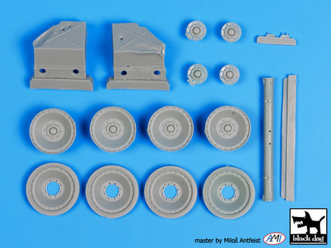 ブラックドッグ T35091 1/35 ドイツ パンサー ホイール ディティール セット