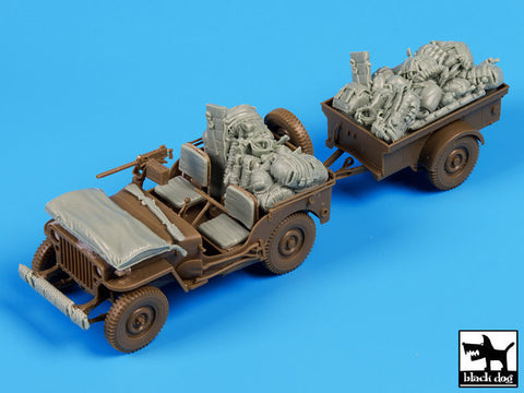 ブラックドッグ T35097 1/35 アメリカ ジープ 空挺隊 降下前 アクセサリーセット(ブロンコ)