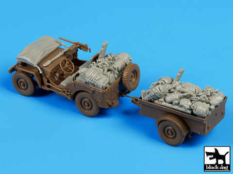 ブラックドッグ T35097 1/35 アメリカ ジープ 空挺隊 降下前 アクセサリーセット(ブロンコ)