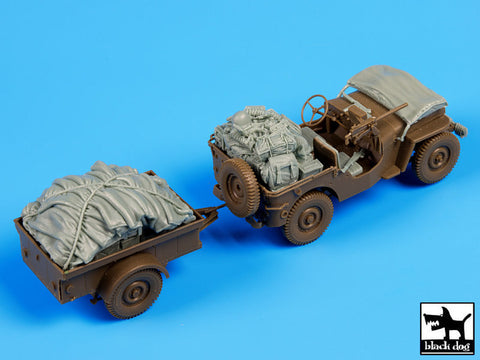 ブラックドッグ T35098 1/35 アメリカ ジープ 空挺隊 降下後 アクセサリーセット(ブロンコ)