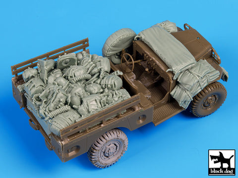 ブラックドッグ T35099 1/35 アメリカ ダッジ 空挺隊 降下前 アクセサリーセット(AFVクラブ)