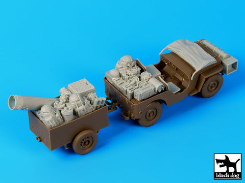 ブラックドッグ T35111 1/35 イギリス ジープ 空挺隊 降下後 アクセサリーセット(ブロンコ)