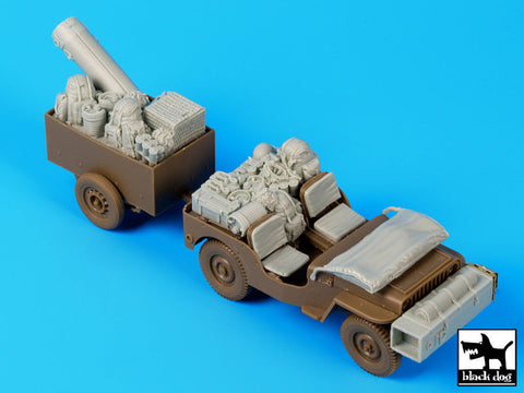 ブラックドッグ T35111 1/35 イギリス ジープ 空挺隊 降下後 アクセサリーセット(ブロンコ)