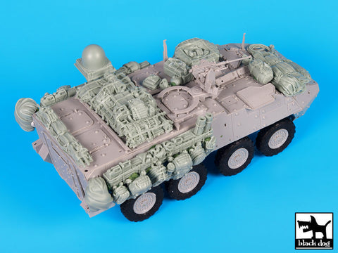 ブラックドッグ T35145 1/35 アメリカ ストライカー WINT-T A &装備品セット(トランペッター)