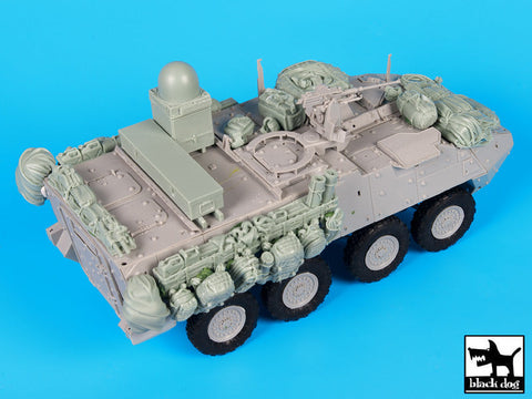ブラックドッグ T35146 1/35 アメリカ ストライカー WINT-T B &装備品セット(トランペッター)