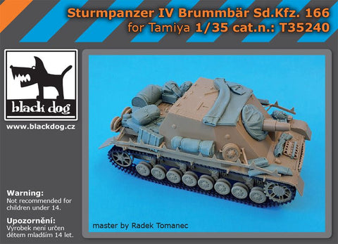 ブラックドッグ T35240 1/35 Sd.Kfz.166 Ⅳ号突撃戦車 ブルムベア用アクセサリー(タミヤ用)