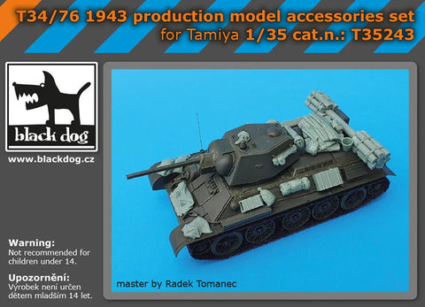 ブラックドッグ T35243 1/35 T34/76 1943年型 アクセサリーセット(タミヤ用)
