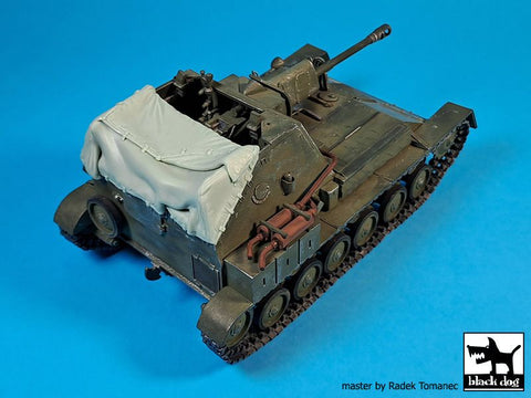 ブラックドッグ T35267 1/35 SU-76 キャンバスカバー(ズベズダ用)