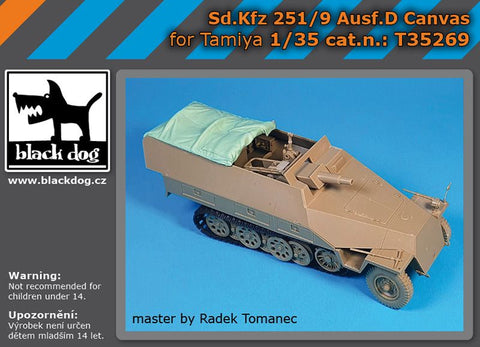 ブラックドッグ T35269 1/35 Sd,Kfz 251 /9 D型 キャンバス (タミヤ用)