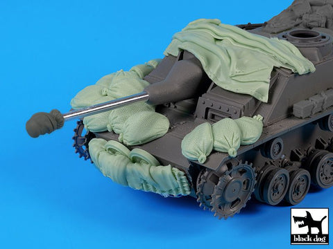 ブラックドッグ T35273 1/35 III号突撃砲 G型 サンドバッグアーマー・キャンバス (タコム用)
