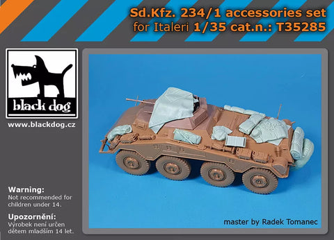 ブラックドッグ T35285 1/35 Sd.Kfz. 234/1 アクセサリーセット (イタレリ用)