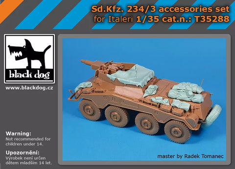 ブラックドッグ T35288 1/35 Sd.Kfz. 234/3 アクセサリーセット (イタレリ用)