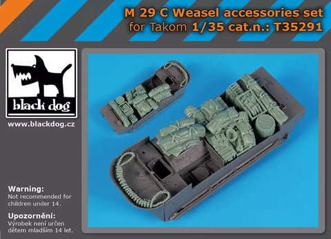 ブラックドッグ T35291 1/35 M29 C ウィーゼル アクセサリーセット (タコム用)