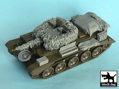 ブラックドッグ T48047 1/48 イギリス クロムウェル戦車 麻布テープ・カモフラージュネット