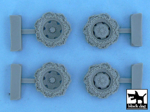 ブラックドッグ T48057 1/48 ドイツ シュタイヤー1500A/01用乗用車 チェーンホイールセット