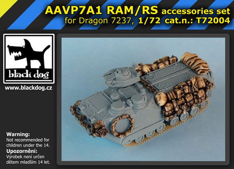 ブラックドッグ T72004 1/72 AAVP7A1 RAM/RS ( ドラゴン 07237用,10 レジンパーツ)