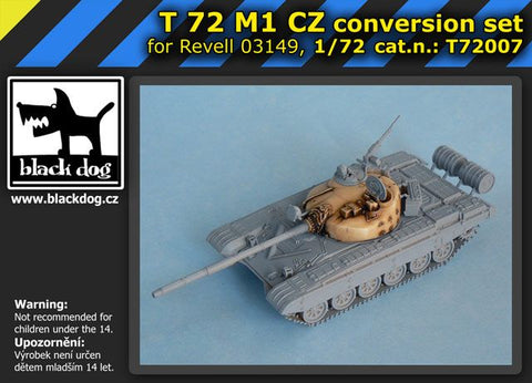 ブラックドッグ T72007 1/72 T72 M1 CZ ( レベル 03149用,1 レジンパーツ)