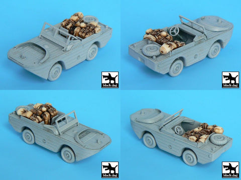 ブラックドッグ T72016 1/72 M3 ハーフトラック+水陸両用車 ( トランぺッター用)