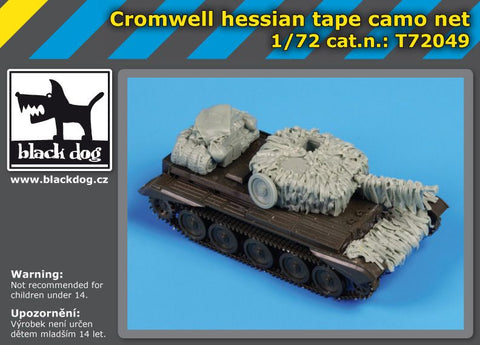 ブラックドッグ T72049 1/72 クロムウェル ヘシアンテープ カモフラージュネット ( レベル用)