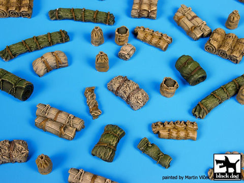 ブラックドッグ T72055 1/72 テント + 寝袋 1 アクセサリーセット