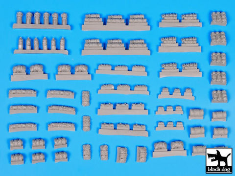 ブラックドッグ T72055 1/72 テント + 寝袋 1 アクセサリーセット