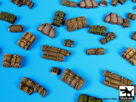 ブラックドッグ T72057 1/72 テント + 寝袋 3 アクセサリーセット