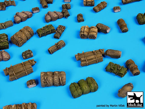 ブラックドッグ T72057 1/72 テント + 寝袋 3 アクセサリーセット