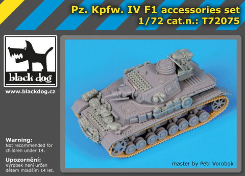 ブラックドッグ T72075 1/72 IV号戦車 F1型 ( ドラゴン用)