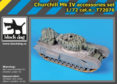 ブラックドッグ T72076 1/72 チャーチル Mk IV ( ドラゴン用)