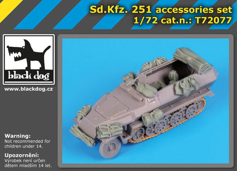 ブラックドッグ T72077 1/72 Sd.Kfz.251 アクセサリーセット ( ドラゴン用)