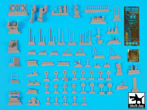 ブラックドッグ T72092 1/72 エアクラフト クラッシュ ハンディング & サルベージクレーン コンプリートキット