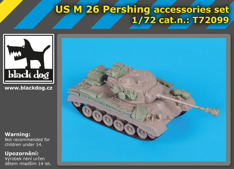 ブラックドッグ T72099 1/72 アメリカ軍 M26 パーシング アクセサリーセット ( トランぺッター用)
