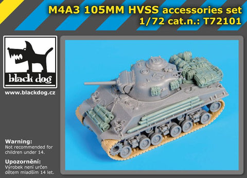 ブラックドッグ T72101 1/72 M4A3 105MM HVSS アクセサリーセット ( ドラゴン用)