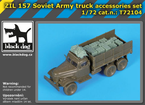 ブラックドッグ T72104 1/72 Zil 157 ソビエト 軍用 トラック アクセサリーセット ( トランぺッター用)