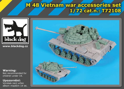 ブラックドッグ T72108 1/72 M 48 ベトナム戦争 アクセサリーセット ( イタレリ用)