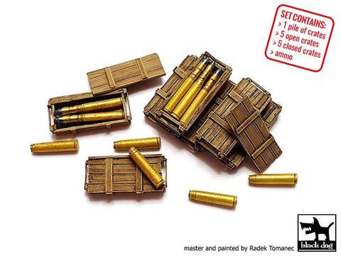 ブラックドッグ T72120 1/72 タイガー I 用弾薬箱