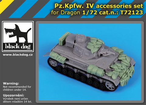 ブラックドッグ T72123 1/72 IV号戦車 アクセサリーセット ( ドラゴン用)