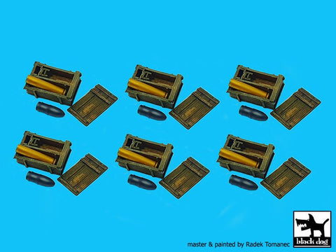 ブラックドッグ T72125 1/72 ソビエト軍 弾薬箱 122 mm 砲弾付
