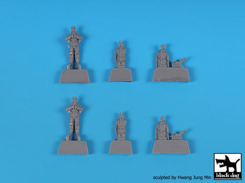 ブラックドッグ T72137 1/72 ドイツ WW II 戦車 クルー (汎用)