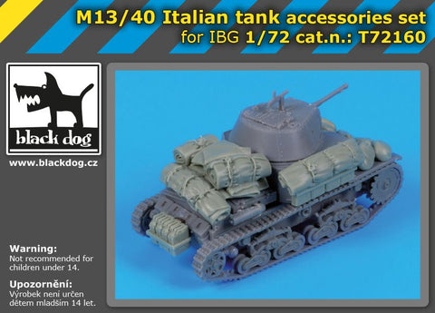ブラックドッグ T72160 1/72 イタリア M13/40 中戦車アクセサリーセット(IBGモデル用)